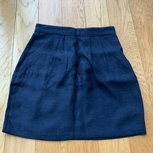 Navy Blue business causal skirt with pockets